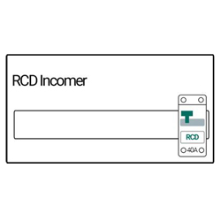 Straight Consumer Units RCD Incomer