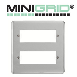 Click Mini Grid Plate White Insert