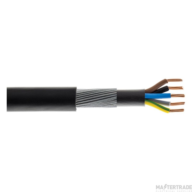 16mm 5 Core SWA Armoured Cable BS6724 LSZH Per Metre 1m