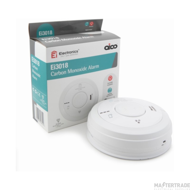 Aico Mains Powered Carbon Monoxide Alarm with Lithium Back-Up