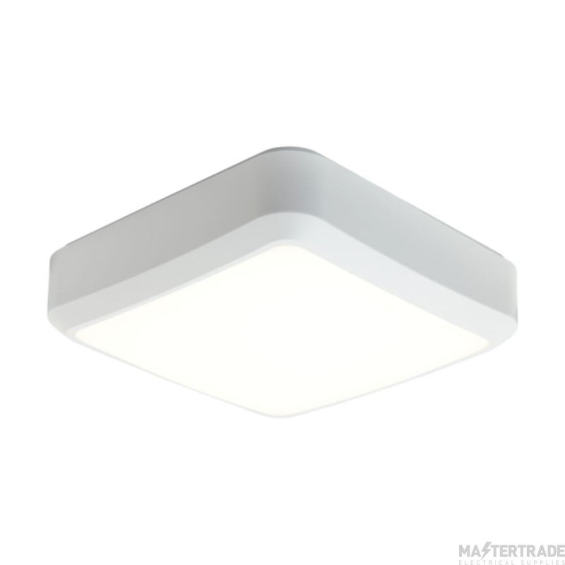 Ansell Astro 14W LED CCT Bulkhead IP65 White/Visiluxe Photocell