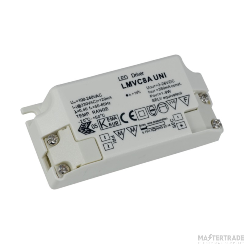 Ansell Constant Current 1-9W 350mA LED Non-Dimm Driver IP20