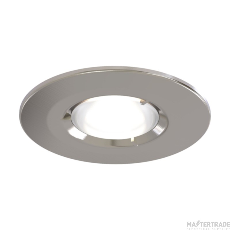 Ansell Edge GU10 Fixed Fire Rated Downlight Satin Chrome