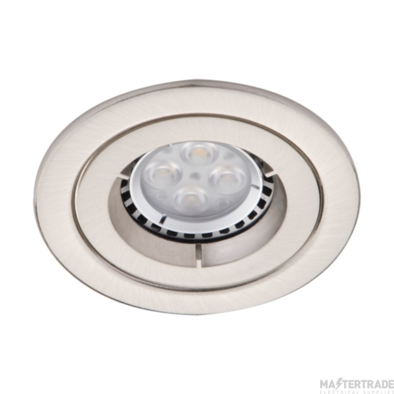 Ansell iCage Mini GU10 Fire Rated Downlight Satin Chrome