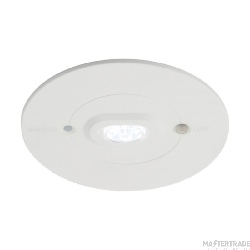 Ansell Raven 3W LED Emergency Recessed Downlight 3hrNM (Escape Route)