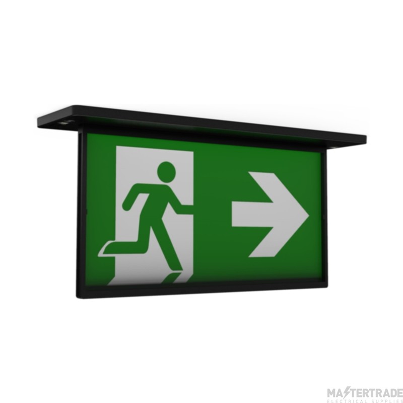 Ansell Razzo LED Lithium Recessed Exit Sign 6000K