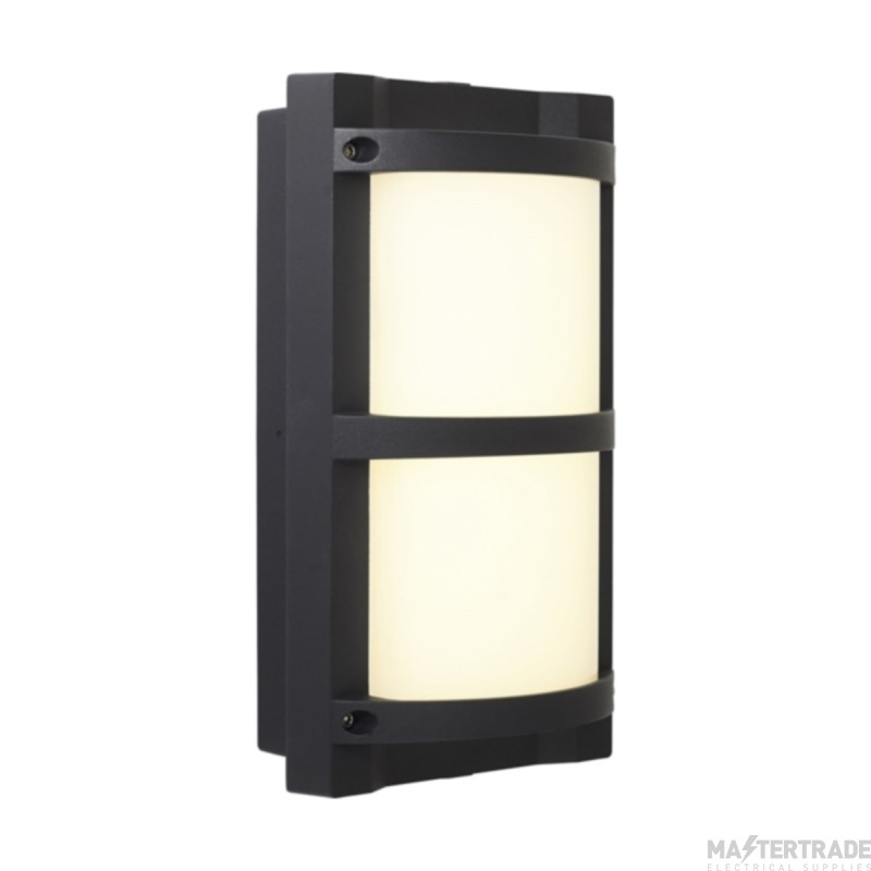 Ansell Tridon 7.5W LED CCT Wall Light 701lm Black Photocell