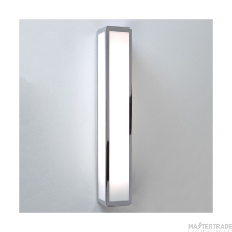 Astro Mashiko 360 LED Wall Light 600 T5 HO c/w White Glass Diffuser IP44 Polished Chrome