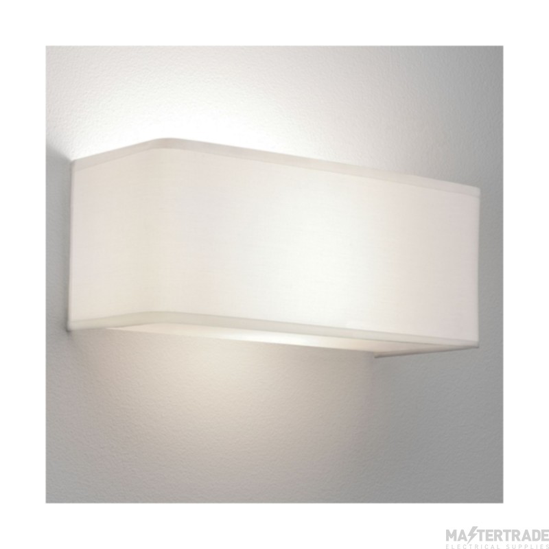 Astro Ashino Wide Indoor Wall Light in White Fabric 1166002