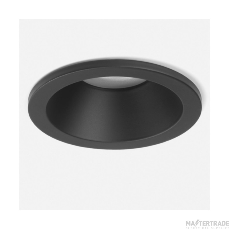 Astro Minima Round Fixed IP65 Bathroom Downlight in Matt Black 1249017