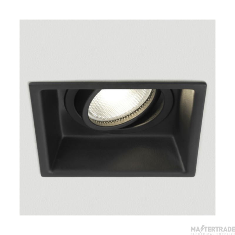 Astro Minima Square Adjustable Indoor Downlight in Matt Black 1249020