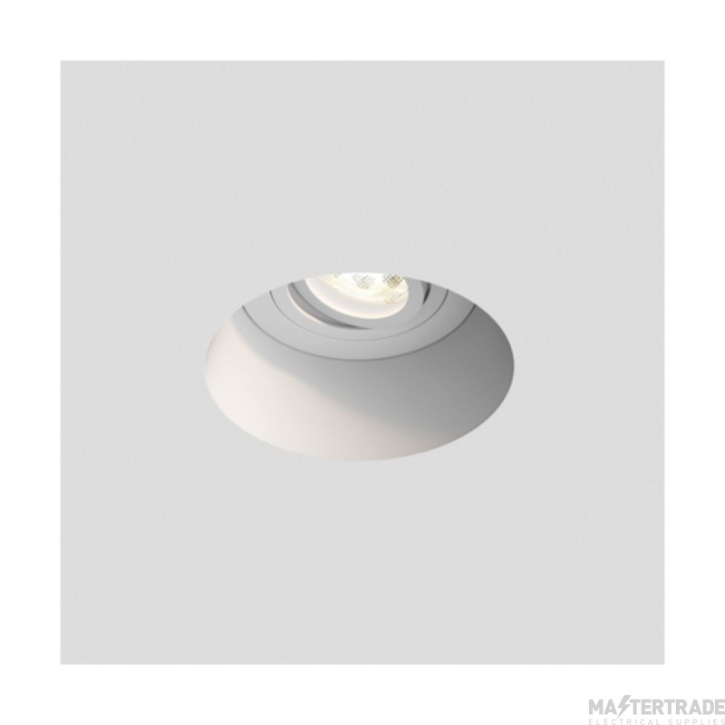 Astro Blanco Round Adjustable Indoor Downlight in Plaster 1253005