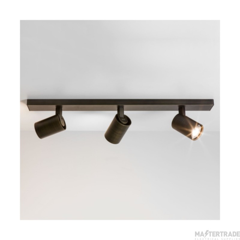 Astro Ascoli Triple Bar Indoor Spotlight in Bronze 1286006