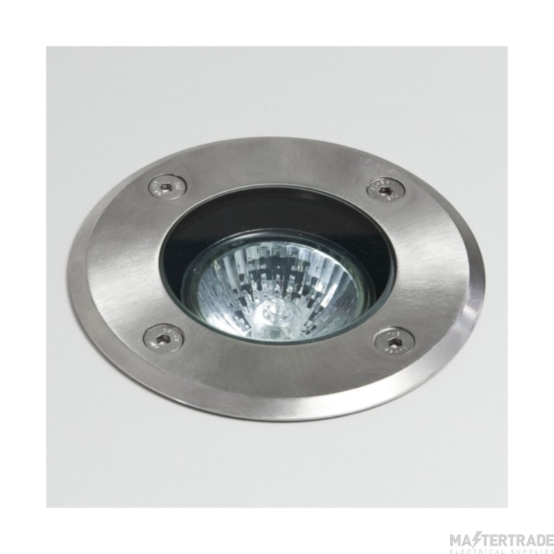 Astro Gramos Round Outdoor Ground Light in Brushed Stainless Steel 1312001