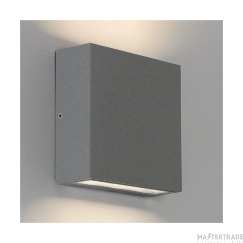 Astro Elis Twin LED Outdoor Wall Light in Textured Grey 1331011
