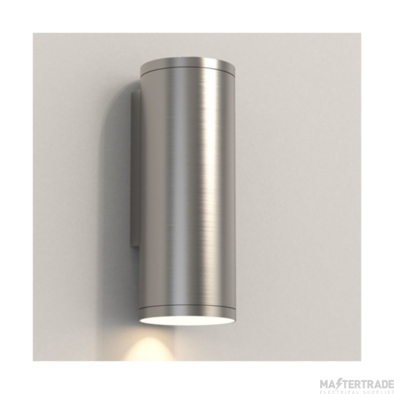 Astro Ava Wall Light 200 Coastal LED GU10 w/o Lamp Dimmable IP44 6W 200x75x81mm Brushed Stainless Steel