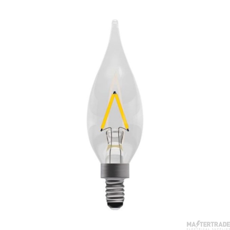 BELL 1W LED Filament Chandelier Lamp MES 2700K Clear