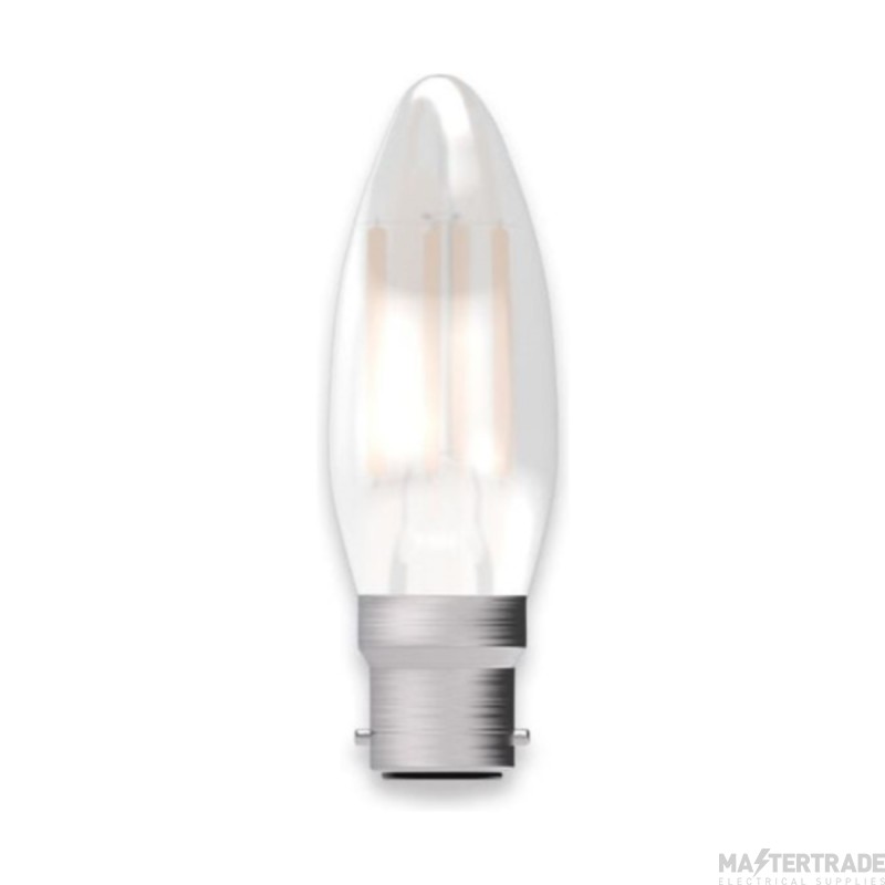 BELL 4W LED Filament Dimmable Candle Lamp B22/BC 2700K Satin