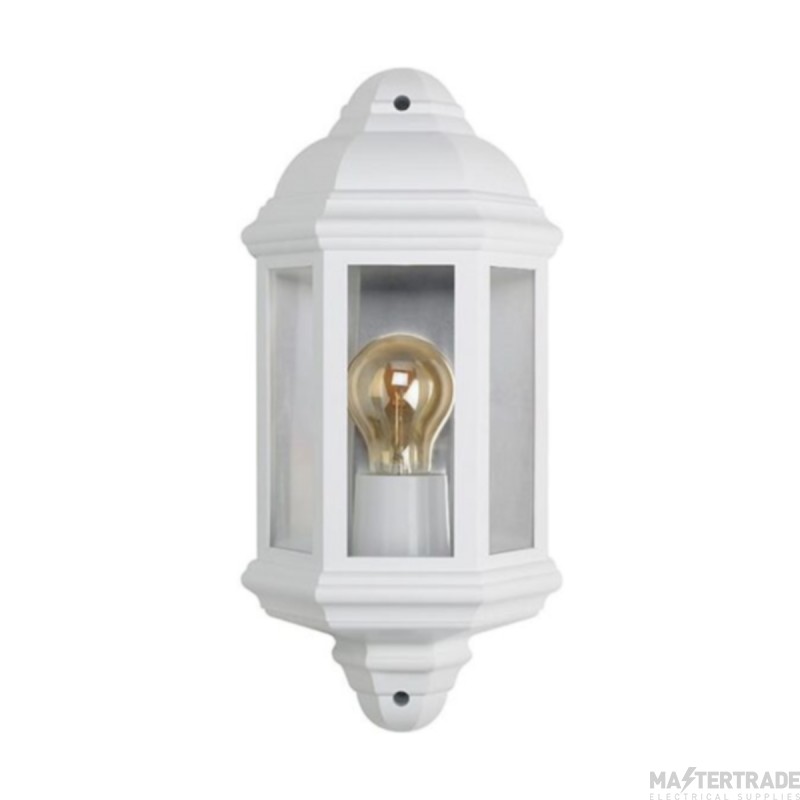 BELL Retro Vintage E27 Half Lantern IP54 White