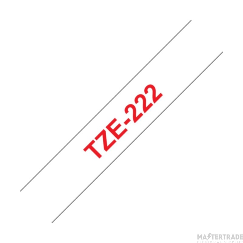 Brother TZE Laminated 9mmx8m Tape Red/White