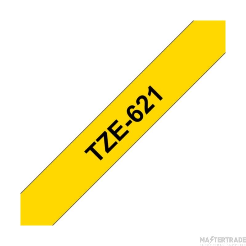 Brother TZE Laminated 9mmx8m Tape Black/Yellow