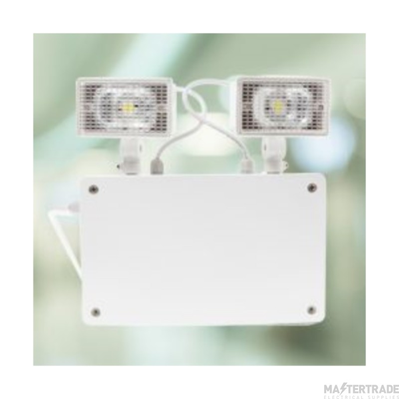 Channel Grove LED Emergency Twin Spots 3hrNM IP65 Remote High Output