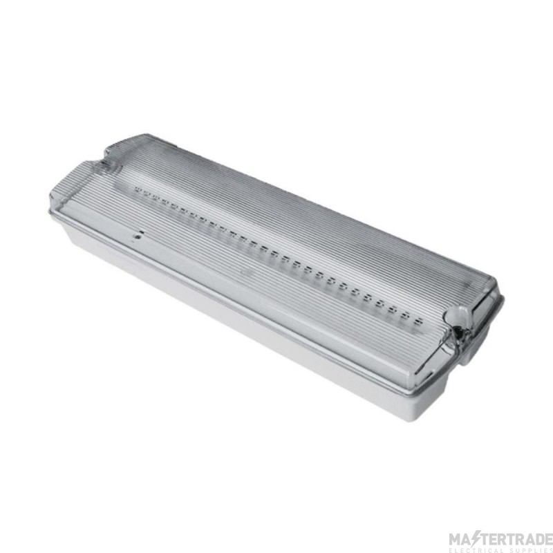Channel Solent LED Emergency Exit Surface Bulkhead 3hrM c/w LiFePo4 Battery