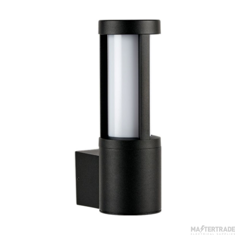 Collingwood Wall Light LED 3000K c/w Window Effect Black Anodised Aluminium