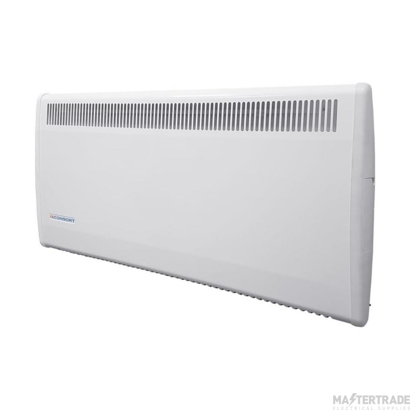 Consort Heater Panel c/w Electronic 7 Day Timer Optional Control Panel Locking Kit 500W White