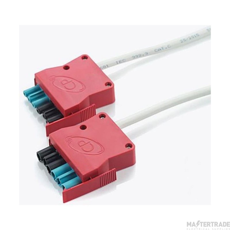 CP Electronics Lead 6P 6 Core Luminaire Extender Black/Blue Coding c/w Red Plug 1.5mmx5m LSF