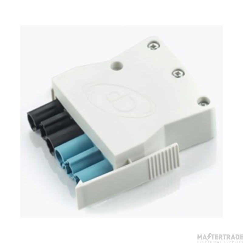 CP Electronics Vitesse Plug Modular 6P Luminaire Female Conn Black/Blue Coding White
