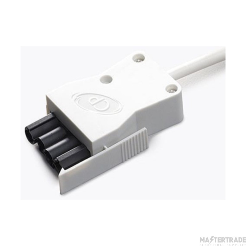 CP Electronics VITM4 4P 3 Core Luminaire Lead 1.5mm 5M White Plug