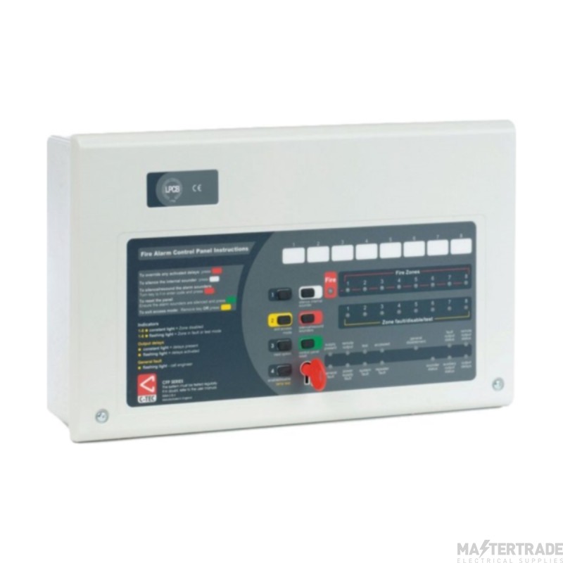 C-TEC CFP 2 Zone Conventional Fire Alarm Panel (CFP702-4)