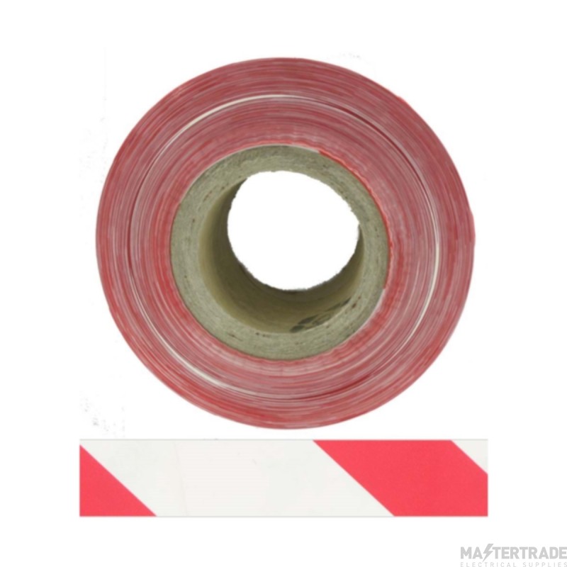 Deligo Non-Adhesive Barrier Tape 75mmx700m Red/White