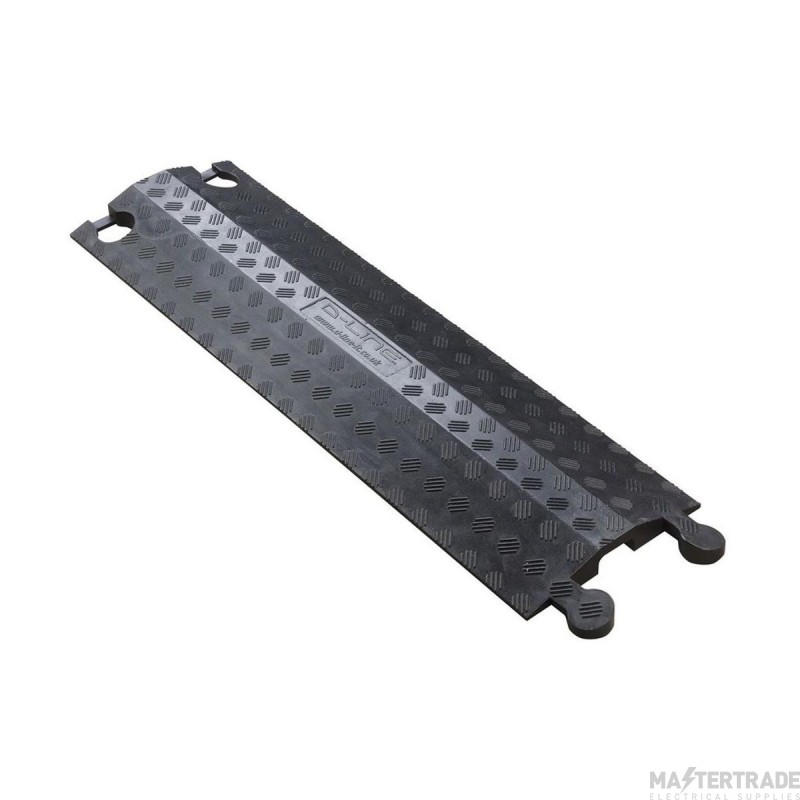 D Line Single Channel Drive Over Cable Protector 765x220x32mm Black