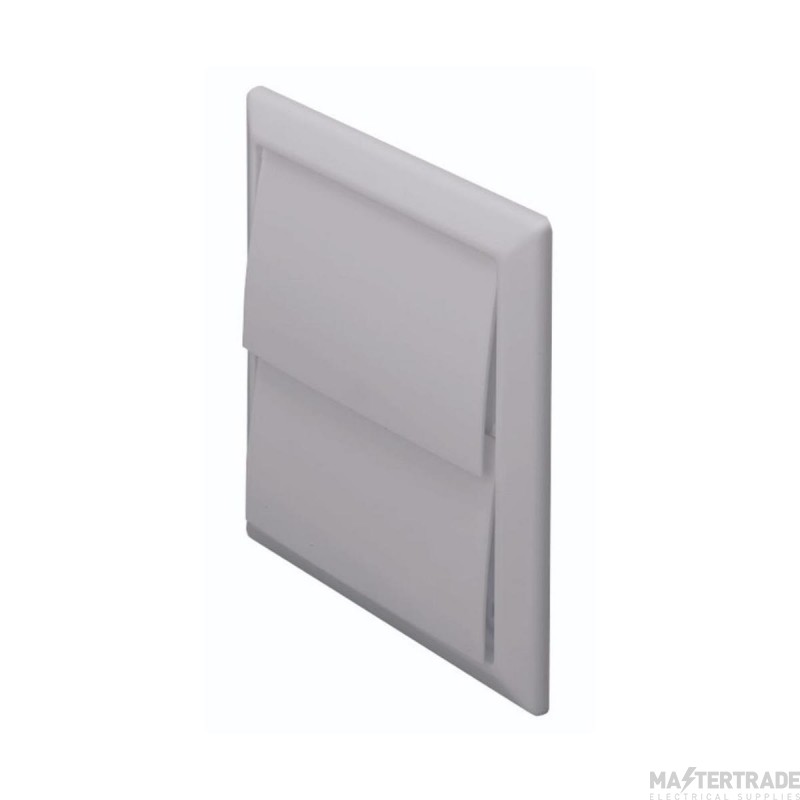 Domus 100mm Gravity Flap Wall Outlet Grey