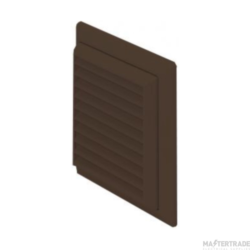 Domus 125mm Louvred Grille Brown
