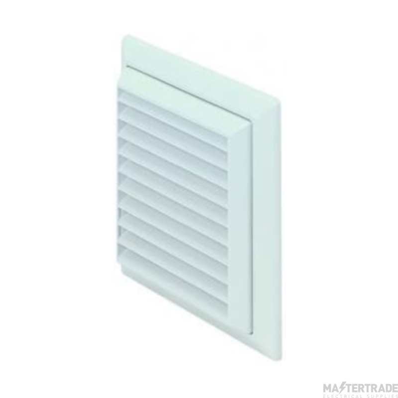Domus 125mm Louvred Grille White