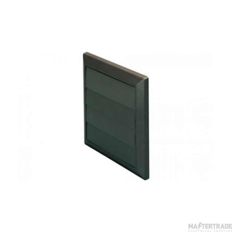 Domus 150mm Gravity Flap Wall Outlet Brown