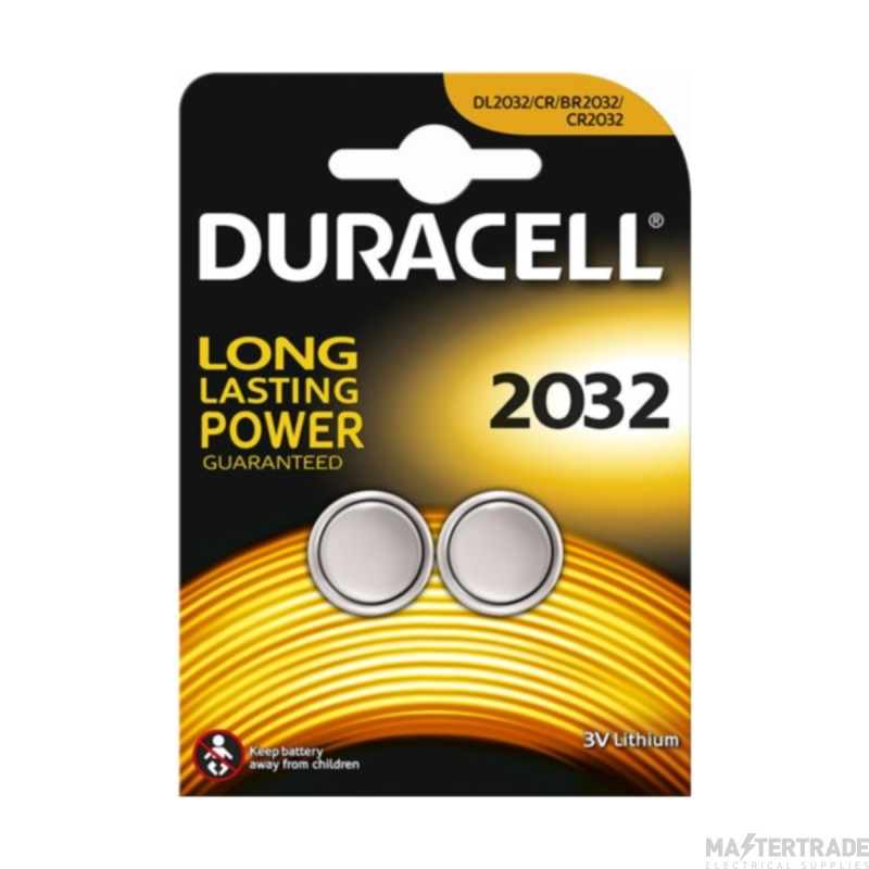 Duracell Battery DL2032 Electronic Pack=2 3V Lithium