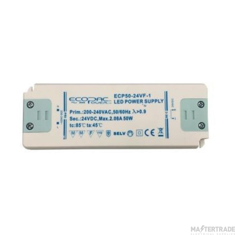 EcoPac 50W 12V Non-Dim Constant Voltage LED Driver