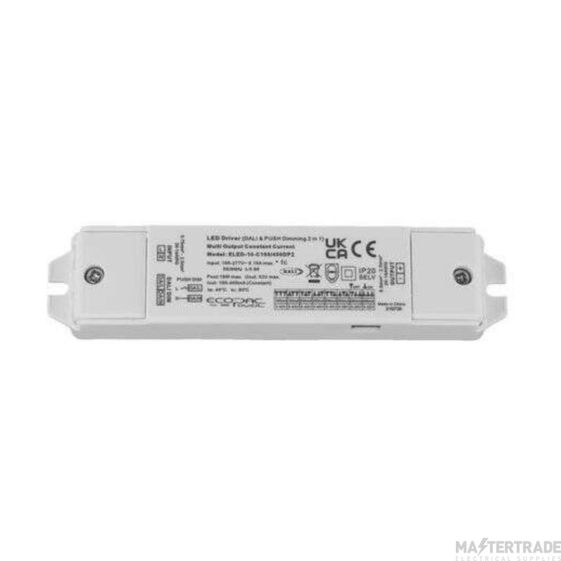 EcoPac 10W Constant Current DALI2 + Push Dimmable Selectable