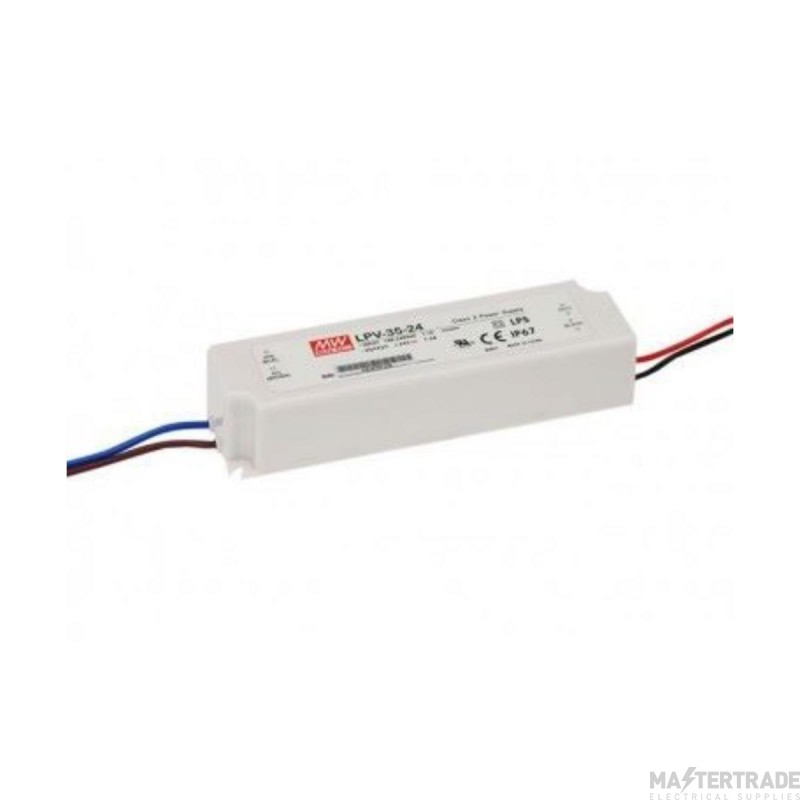 Mean Well 35W 12V Non-Dim Constant Voltage LED Driver IP67