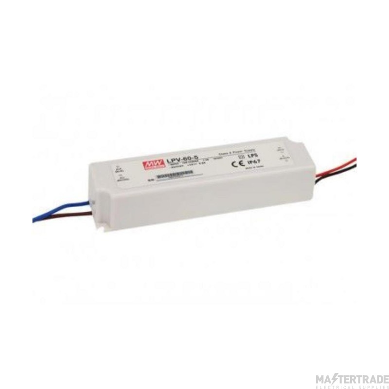 Mean Well 60W 12V Non-Dim Constant Voltage LED Driver IP67