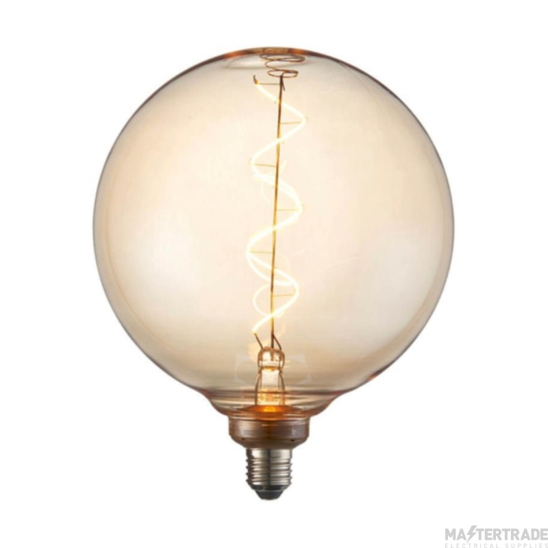 Endon 102620 Spiral E27 LED Lamp 200mm - Amber
