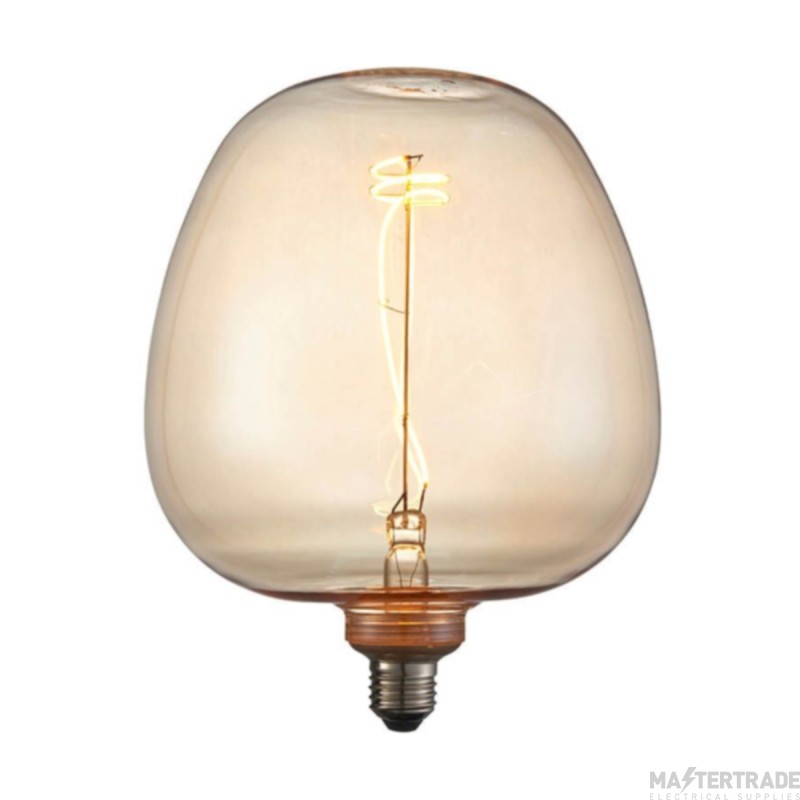 Endon 102622 Swirl E27 LED Lamp 190mm dia - Amber