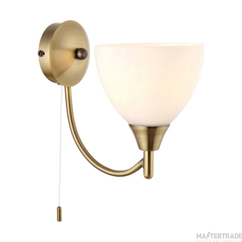Endon 1 Light Wall In Antique Brass