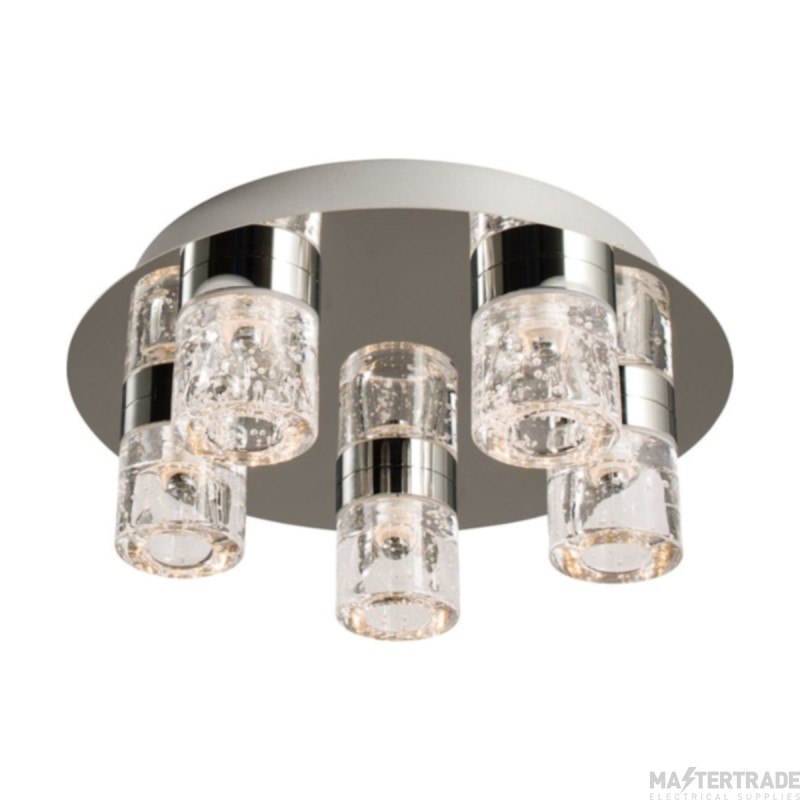 Endon Imperial 5 Light LED Bathroom Ceiling Fitting IP44 61358