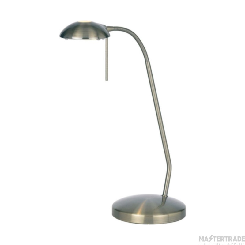 Endon Touch Lamp In Antique Brass