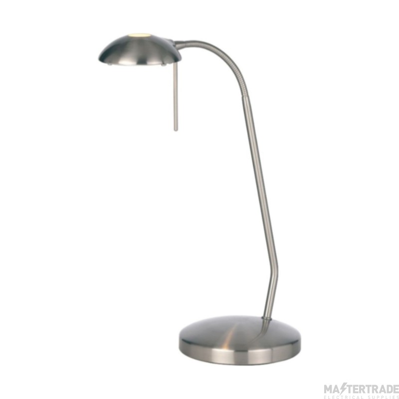 Endon Touch Lamp In Satin Chrome